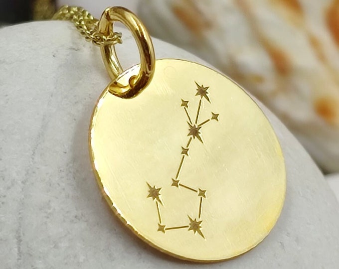 Dainty Scorpio solid gold 14k,Constellation Necklace,Personalized Constellation,jewelry zodiac Pendant,Scorpio zodiac Necklace,Scorpio