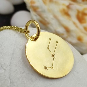 Dainty Taurus solid gold 14k, Constellation Necklace, Personalized Constellation, jewelry zodiac, Taurus  zodiac Necklace, Taurus  jewelry