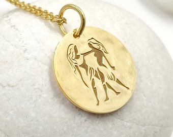 Dainty Gemini solid gold 14k, Constellation Necklace,Personalized Constellation,jewelry zodiac Pendant,Gemini zodiac Necklace,Gemini jewelry