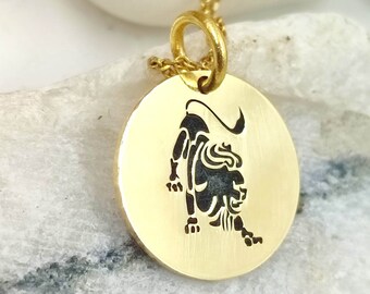 Dainty leo solid gold 14k, Constellation Necklace, Personalized Constellation, jewelry zodiac, leo zodiac Necklace, jewelry Horoscope,1,41cm