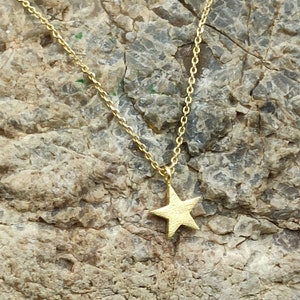 Dainty Star necklace,Solid Gold 14k Necklace,necklace star gold,star for women,necklace for gift,necklace for women,star for her