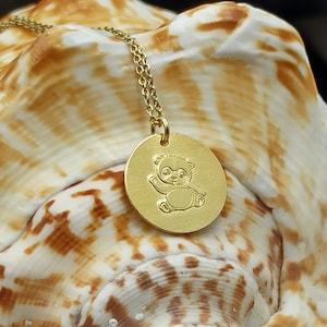 dainty panda necklace,dainty panda necklace 14k,Custom necklace, panda pendant, dainty necklace, panda,Gold necklace,necklace for gift