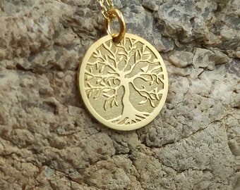 tree of life solid gold 14k,dainty tree of Life,necklace for gift,necklace for women,tree of life,gift birthday, personalized tree
