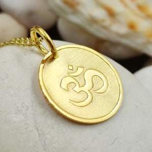 Om symbol solid gold 14k, om necklace, dainty om symbol,necklace for gift, Personalized om, aum symbol, aum necklace,jewelry symbol