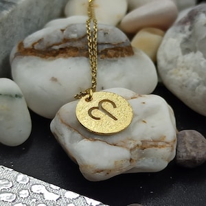 dainty Aries zodiac necklace solid gold 14k,Aries Necklace,perforated Necklace,Zodiac Horoscope necklace,negklace for gift,necklace zodiac
