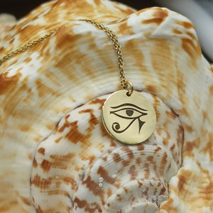 eye of ra necklace solid gold 14k,Egyptian Symbols necklace,necklace for gift,Egypti Eye of Ra,Eye Of Horus,Evil Eye Necklace,dainty eye ra