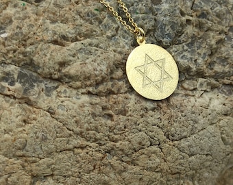 Dainty Star Of David Necklace,Star Of David solid Gold 14k,Pendant For Layered Necklace,necklace for gift,star of david,necklace for women