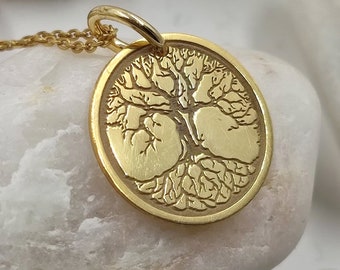 tree of life solid gold 14k,dainty tree of Life,necklace for gift,necklace for women,tree of life,gift birthday, personalized tree
