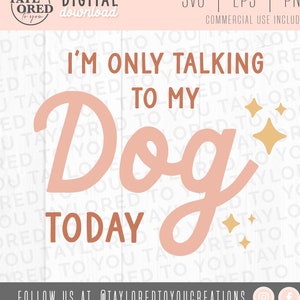 Nur im Gespräch mit meinem Hund, Hund Mama SVG, Crazy Dog Mom Digital Download, Hundemama svg, Hund besessen, verrückte Hundemama Schnittdatei, Boho Hund Mama Design
