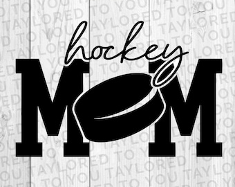 Hockey Mom SVG, Hockey Mom Cut File, Hockey Mama SVG, Madre, Puck Mom SVG
