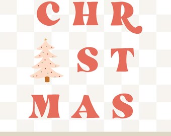 Christmas Sublimation PNG, Instant Download, Digital Design for Mugs, Christmas Tree retro png Design, Printable Christmas Design, Boho Xmas