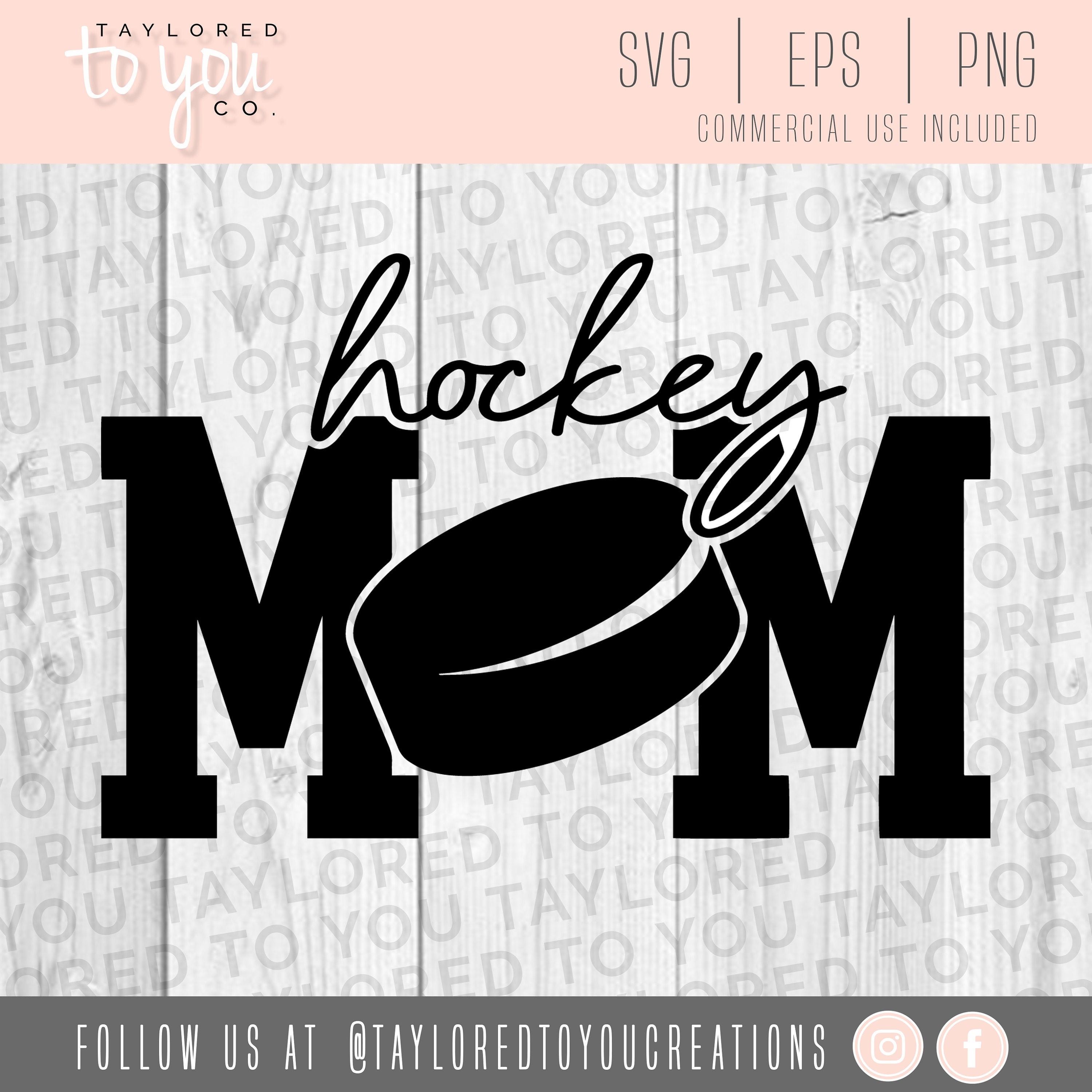 Hockey Mom SVG, Hockey Mom Cut File, Hockey Mama SVG, Mother, Puck Mom