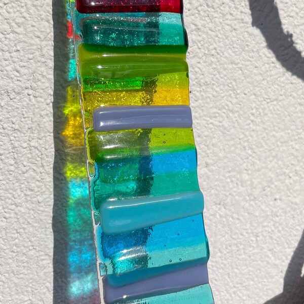 Sun catcher stained glass stripes