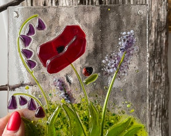 Sommerblüten Fensterbild