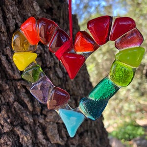 Regenbogen Herz gross