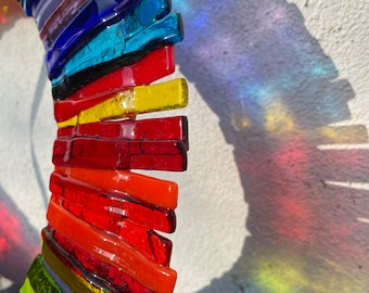 Glazen krans zonnevanger raamafbeelding verschillende kleuren om uit te kiezen