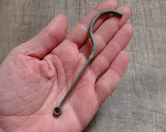 Genuine roman key, 2000 years old key, circa I century AD, copper alloy