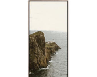 Framed Neist Point Lighthouse Canvas Print | Isle of Skye Wall Art