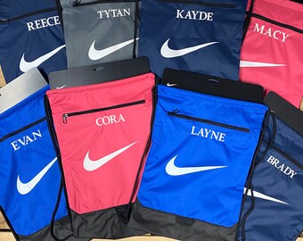 personalized nike drawstring bags