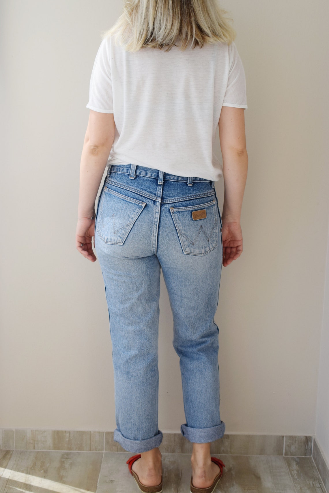 Vintage Wrangler Jeans High Waisted Jeans Floral Women Etsy