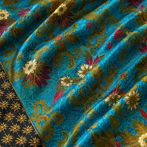 Mens Kimono Robe Set | Bali Batik Satin Resort Wear | Matching Robe and Boxers.
