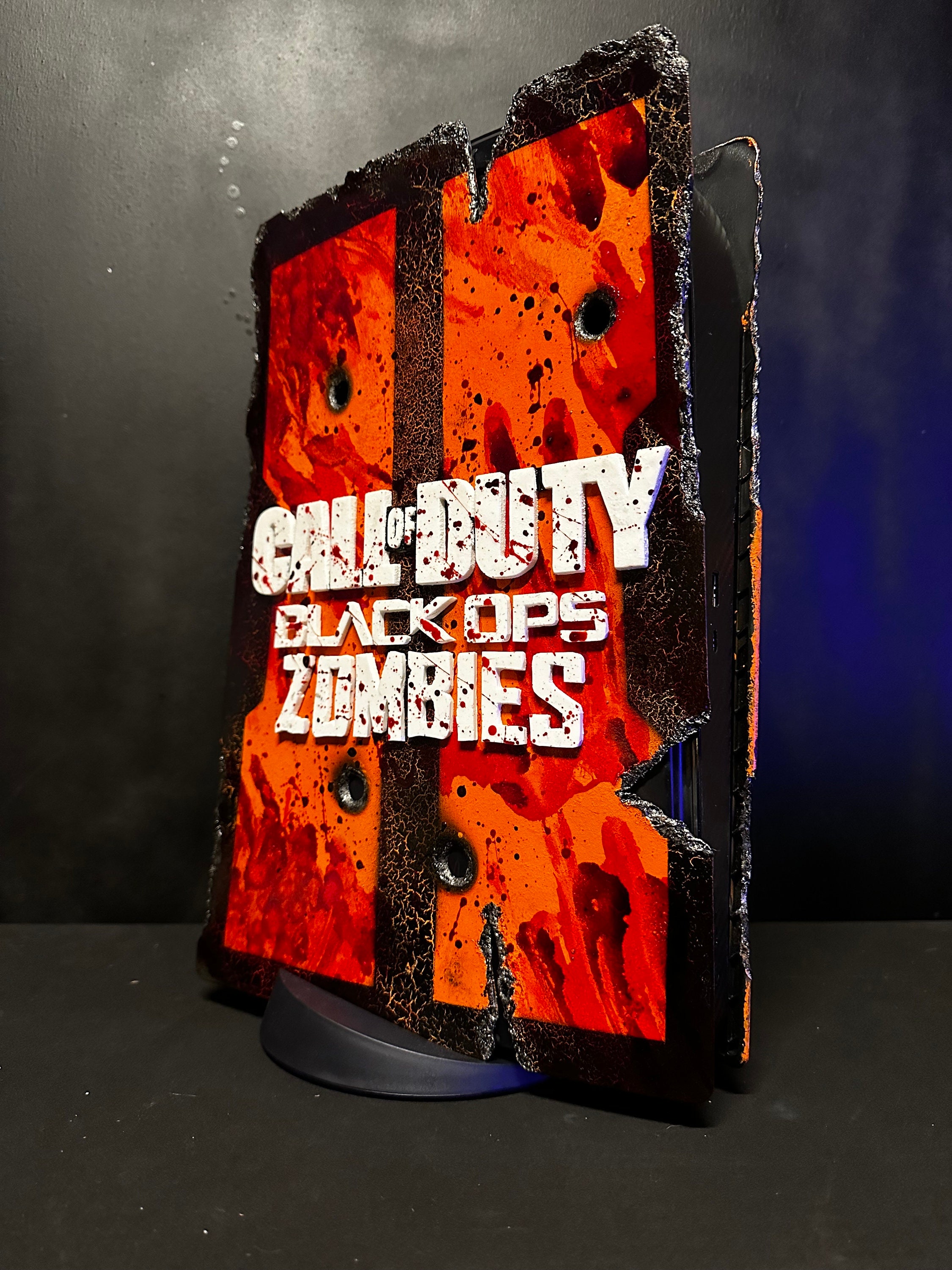 Custom Painted PS5 Plates call of Duty Black Ops 2 Zombies for Disc and