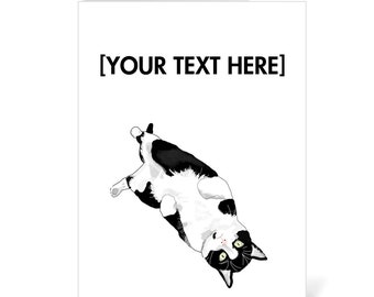 Personalized Cat Greeting Cards - Perfect for Pet and Animal Lovers - Birthday, Christmas, Any Occasion