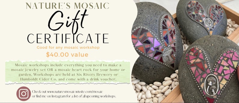 Mosaic Workshop Gift Certificate image 1