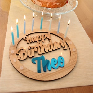 Geburtstagskranz, Happy Birthday Kranz 5mm Holz
