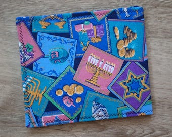 MahJongg LARGE card size cover/protector    Jewish theme