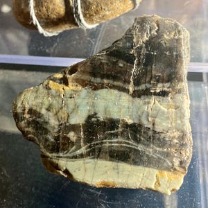 Green and black Jasper Rock / Polished Jasper Home Decor