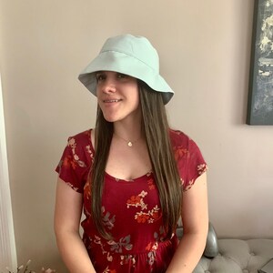 Handmade Baby Blue Bucket Hat