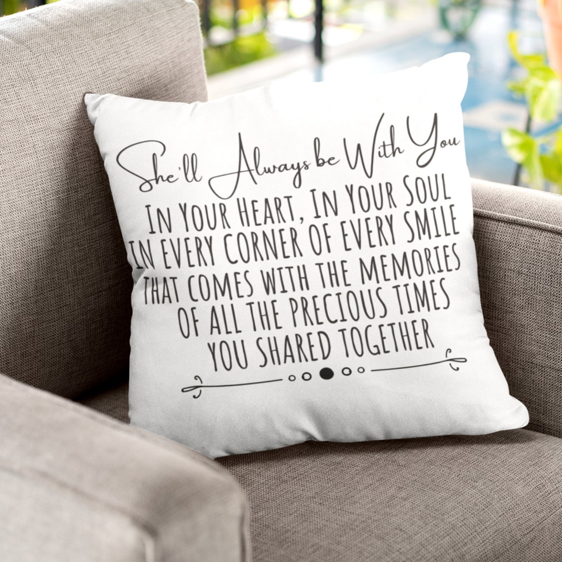 Grief Gifts Pillow Sympathy Poem for Those Dealing With Death Etsy Canada