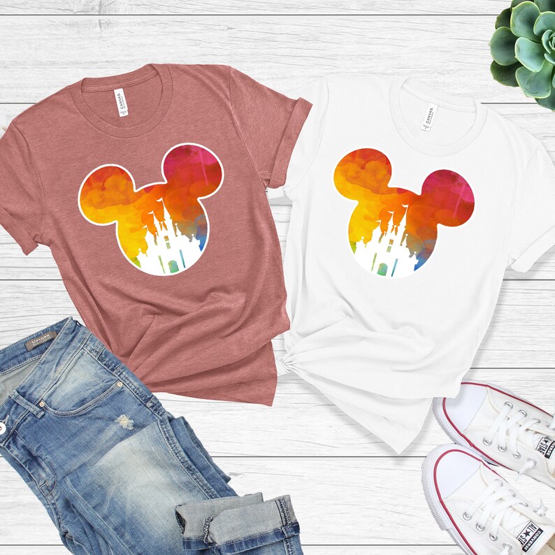 Mickey Shirts Disney Shirts Minnie Shirt Disneyworld T-Shirt Unisex Shirts for Women Disney Castle Shirt Disney Shirt For Women
