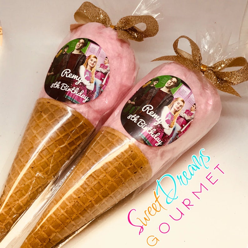 Cotton Candy Ice Cream Cone Favors Many Colors Available Etsy