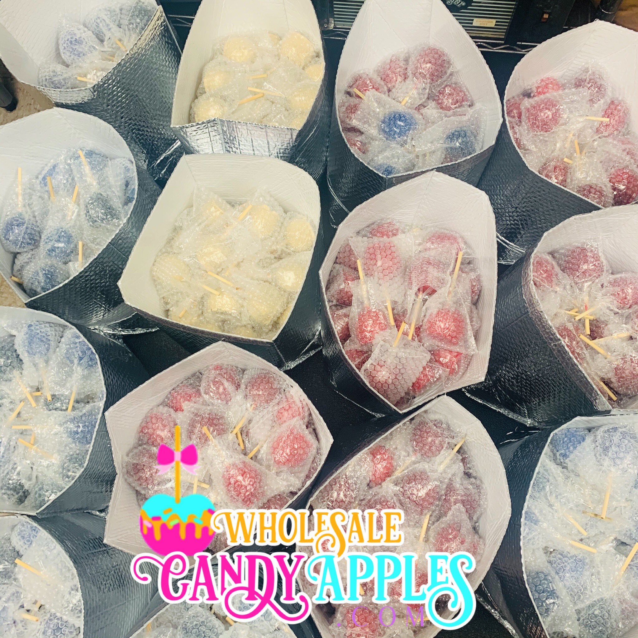 Red Hard Candy Apples 1 Dozen Etsy