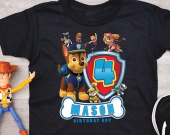 Paw patrol 4 birthday shirt Clearance