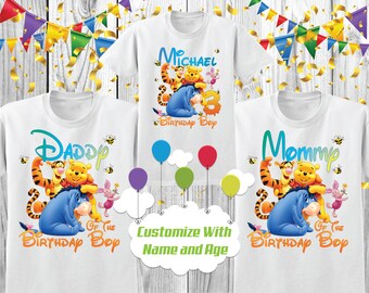 Winnie pooh family matching shirts 