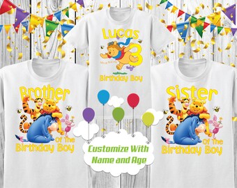 winnie the pooh 1st birthday shirt