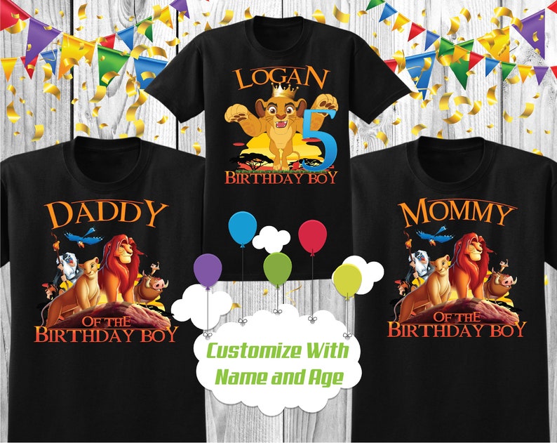 Lion King Birthday Shirt the Lion King Personalized Shirt | Etsy