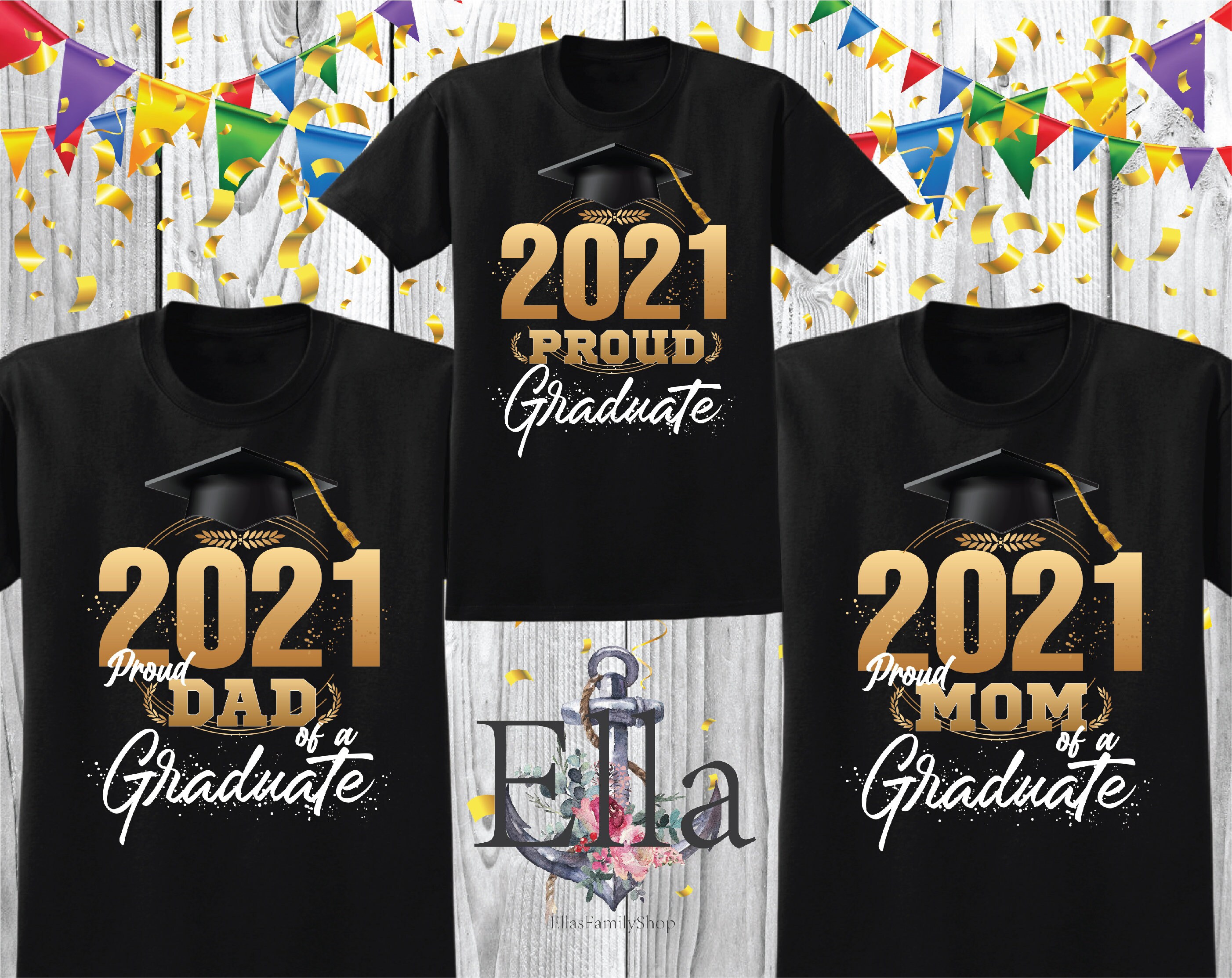 Graduation Family Shirts Matching Proud Graduate Family Shirts Etsy