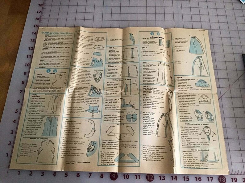 Simplicity 6085 UNCUT Vintage Womens Dress Jacket Sewing Pattern