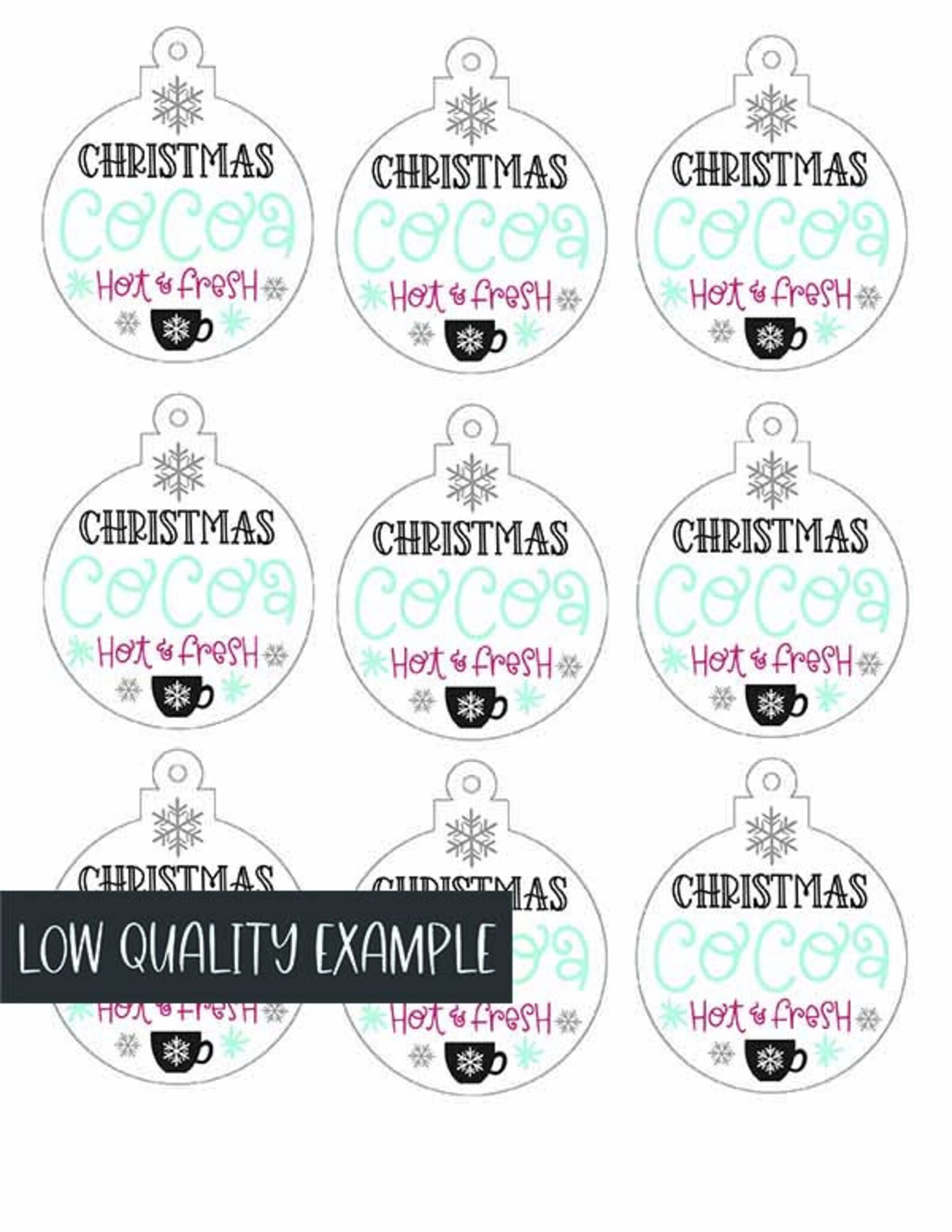 PRINTABLE TAGS Svg Dxf Png Jpg christmas Etsy