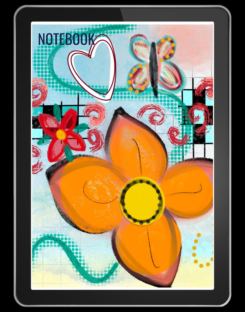 Digital Notebook Covers for Good Notes Planner 10 Different Designs image 3