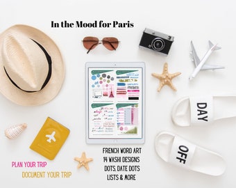 In the Mood for PARIS: Digital Planner Sticker Set