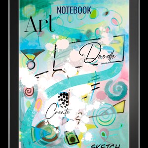 10 Notebook art doodle covers for your GoodNotes Digital Planner.