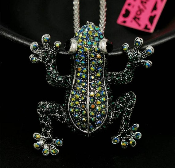 Betsey johnson frog necklace sale