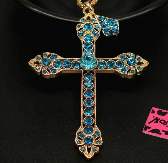 Betsey Johnson Cross Necklace | Betsey, Betsey johnson, Shop necklaces