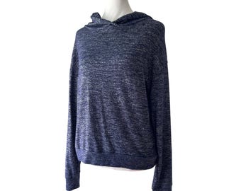 Gap Dunkelblau Heather Relaxed Fit Kapuzen-Sweatshirt