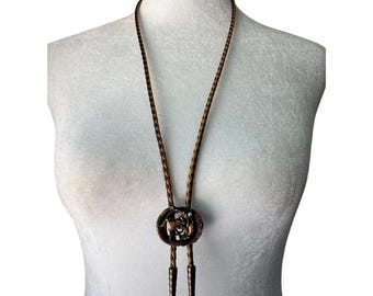 Vintage ‘80s Polo Motif Adjustable Bolo Tie